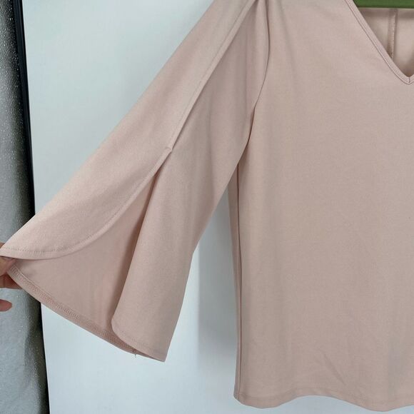 Ann Taylor Pink 3/4 Sleeve Boxy Blouse size XS - Picture 2 of 6